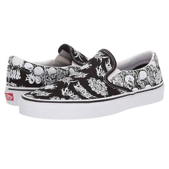 forgotten bones slip on vans